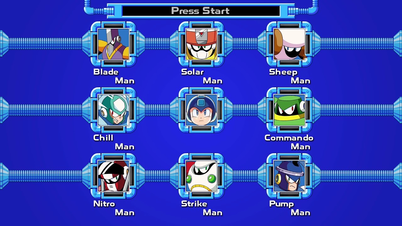Mega Man 10 — Stage Select (Cover, Extended)