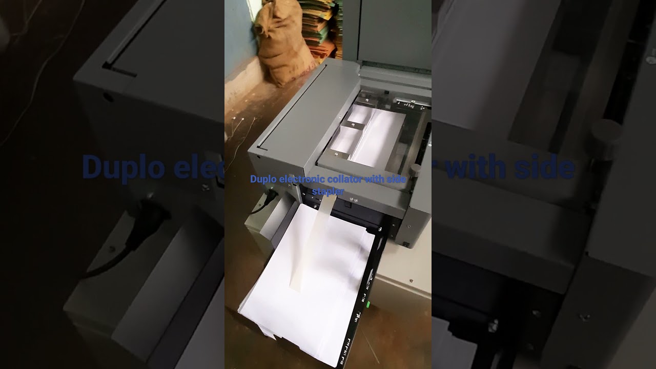 Duplo Collator with side stapler