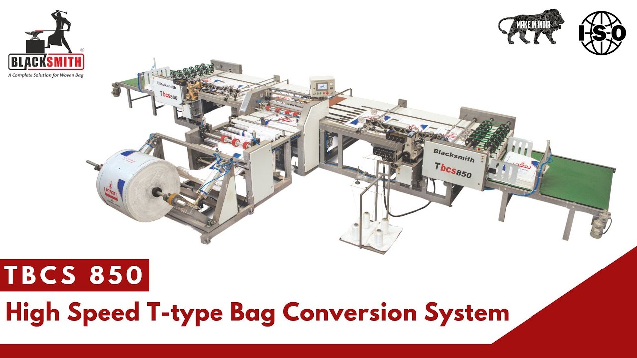 High Speed T-type BCS Machine (TBCS 850) | Woven Fabric Cutting and Double Station Stitching Machine