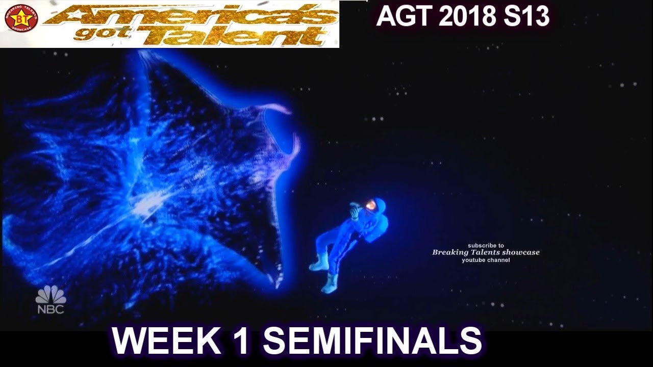 Front Pictures Multimedia Act Wildcard GETS X From SIMON Semifinals 1 America's Got Talent 2018 AGT