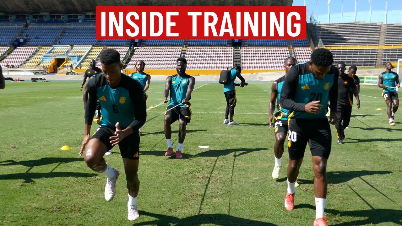 Reggae Boyz Final Training before facing Curacao in World Cup Qualifying