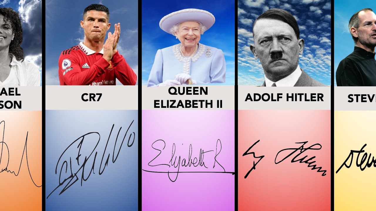 Best Signatures From Famous People | Comparison