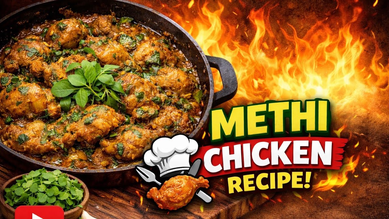 Super Tasty Menthi Aku Chicken Curry 🌿🍗 | Healthy & Tasty Easy Home Style