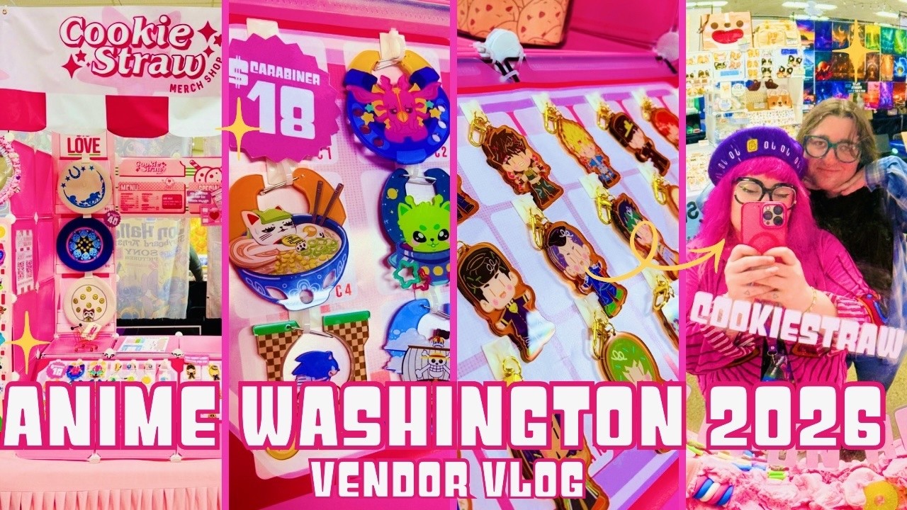 Coffee Bucket and Pickle Pizza 3.0 ☆ An Anime Washington 2026 Vendor Vlog