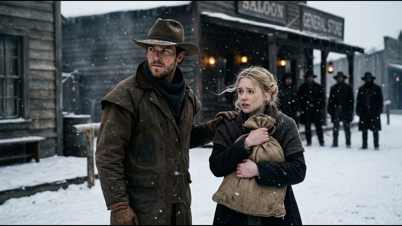 La neige tombait, elle arriva rejetée — le cowboy dit : « Je la prends volontiers ».