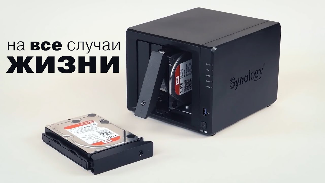 Обзор сетевого накопителя Synology DS918+ на 4 винчестера