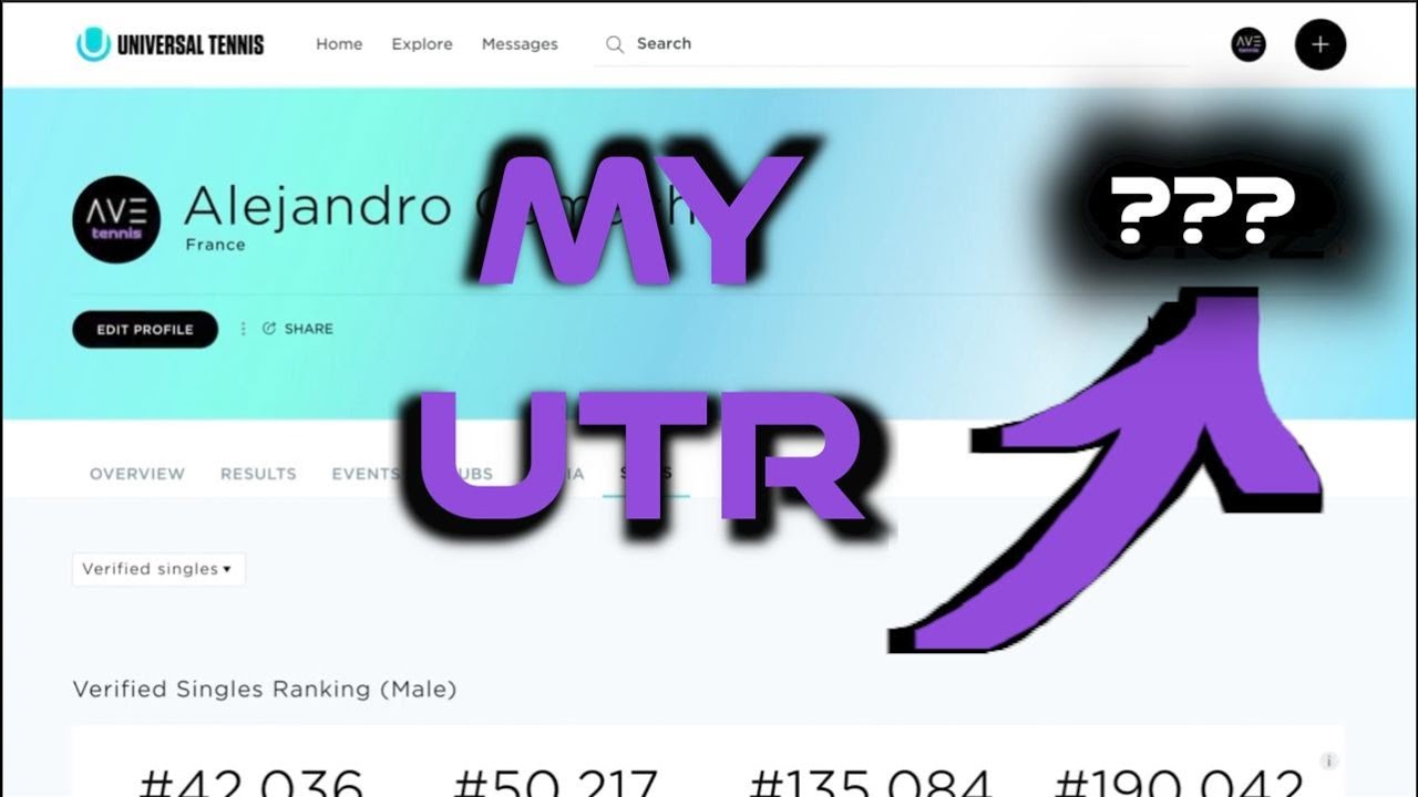 Episode 37 - My Current UTR (Universal Tennis Ranking)