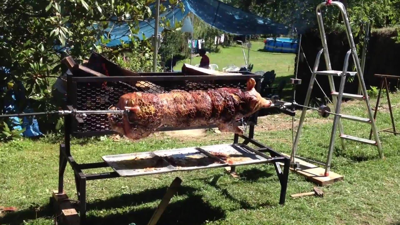 BBQ MECHOUI AVEC MOTEUR ESSUIE GLACE/ WINDSHIELD WIPER MOTOR BARBECUE