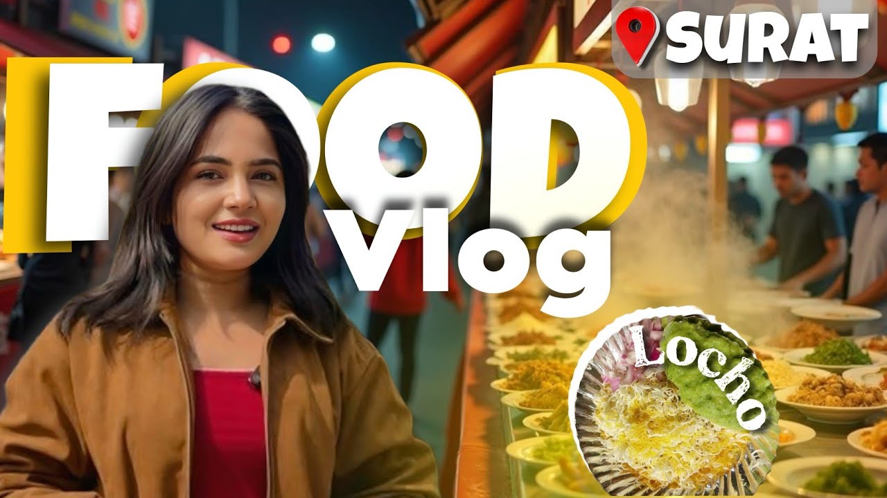 Surat Street Food Tour 😋 | Trying Famous Foods of Surat | Food Vlog