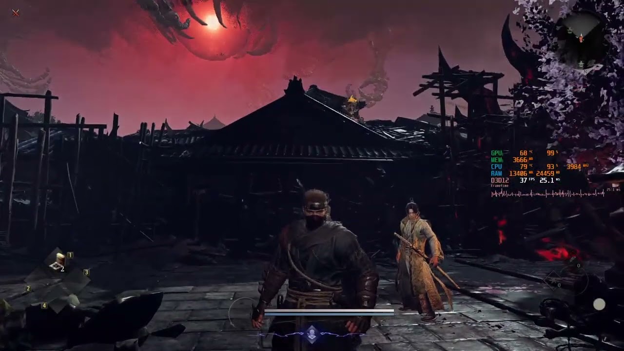 (Demo) Nioh 3 GTX 1650 laptop 16 gb ram