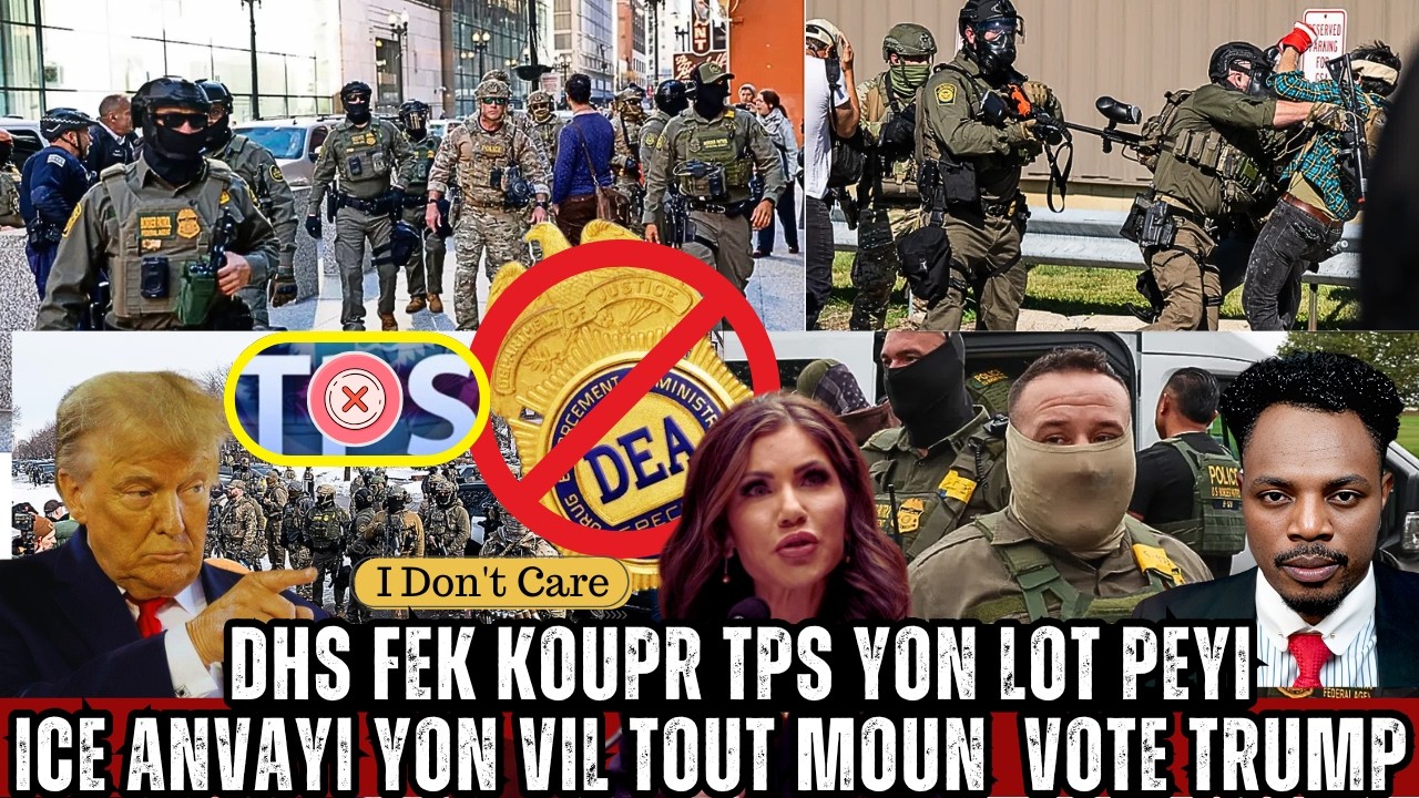 GWO NOUVEL;TPS KOUPE POU YON LOT PEYI,ICE ANVAYI YON VIL TOUT MOUN TE VOTE TRUMP,KORUPSYON NAN DEA
