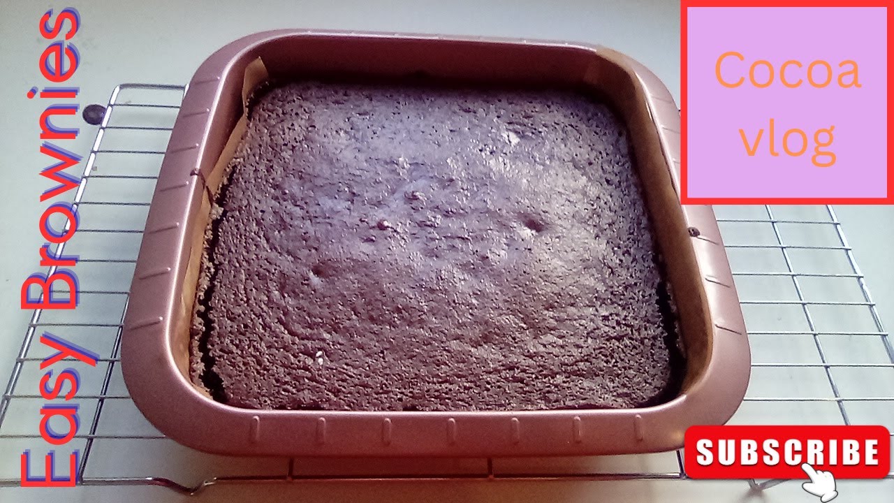 How to make Easy Brownies as a recipe tutorial | Cocoa vlog channel