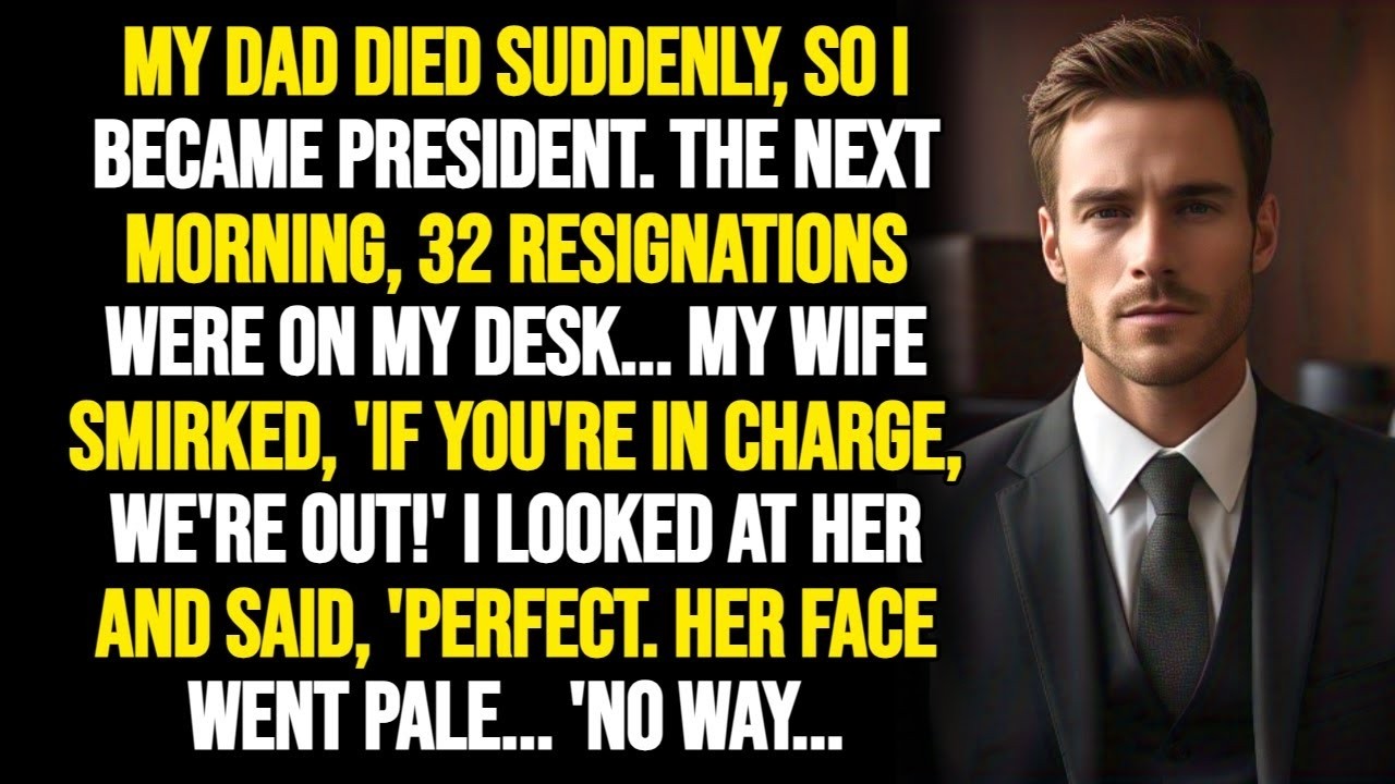 My Dad Died Suddenly, So I Became President—Then 32 Resignations Hit My Desk Because of My Wife...