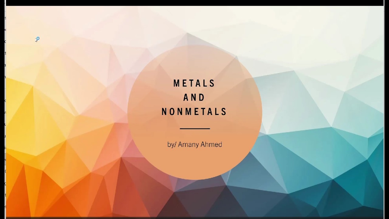 grade 7 lesson 1 (metals and nonmetals)
