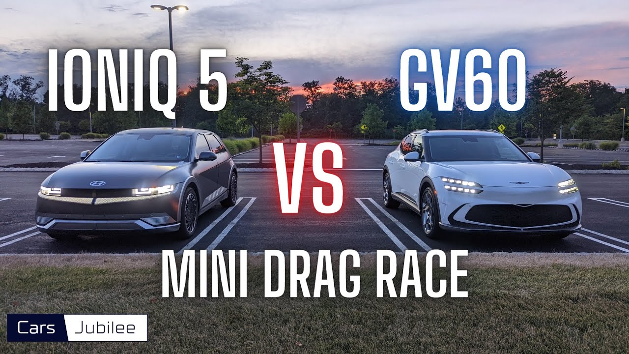 Hyundai Ioniq 5 VS Genesis GV60 - Drag Races in ECO, Normal/Comfort, Sport, and BOOST MODE!!!