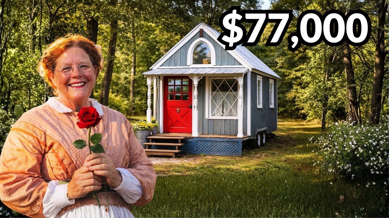 Escape $1,600 Rent, This Woman Built a $77,000 Victorian Tiny House After 13 Years Struggling…