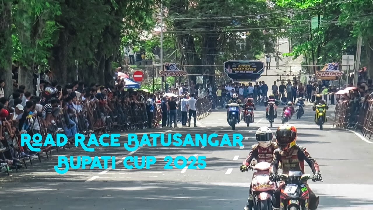 Keseruan ROAD RACE Tanah Datar Bupati Cup 2025 Di Lapangan Cindua Mato Batu Sangkar