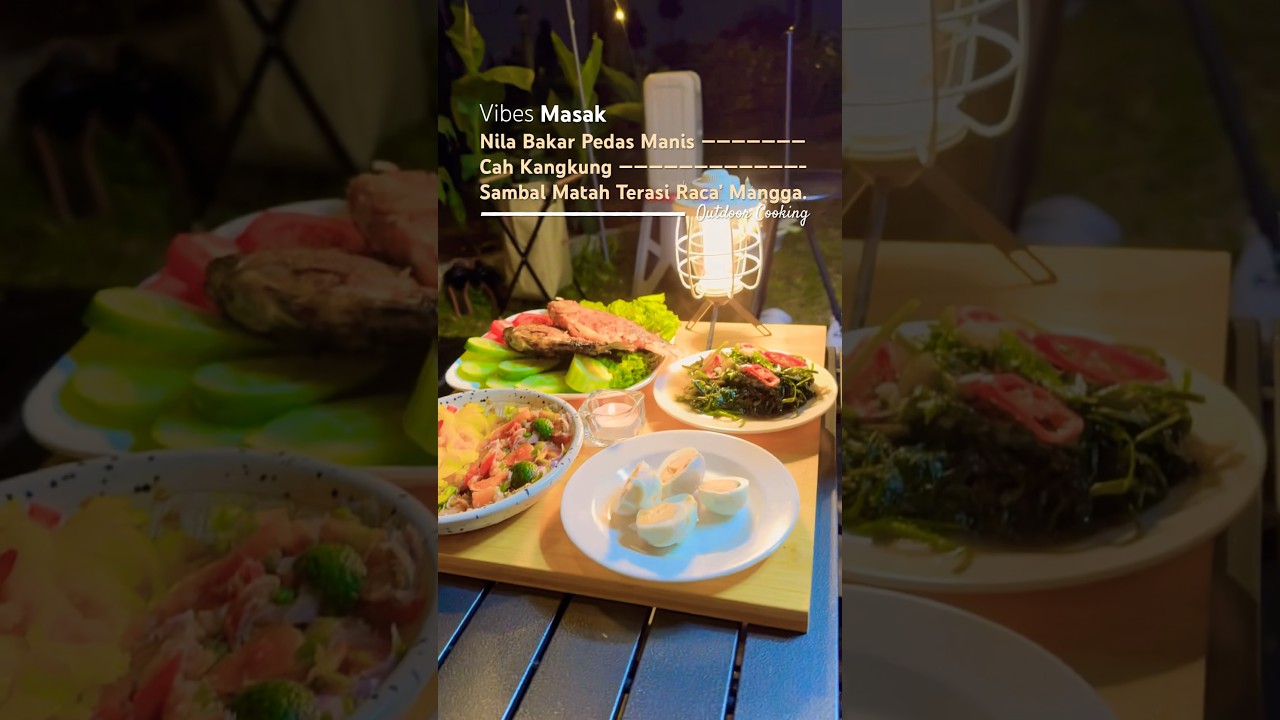 Vibes Masak Ikan Bakar Nila Pedas Manis dan Sambal Matah Terasi #ikannila #sambalmatah #cahkangkung