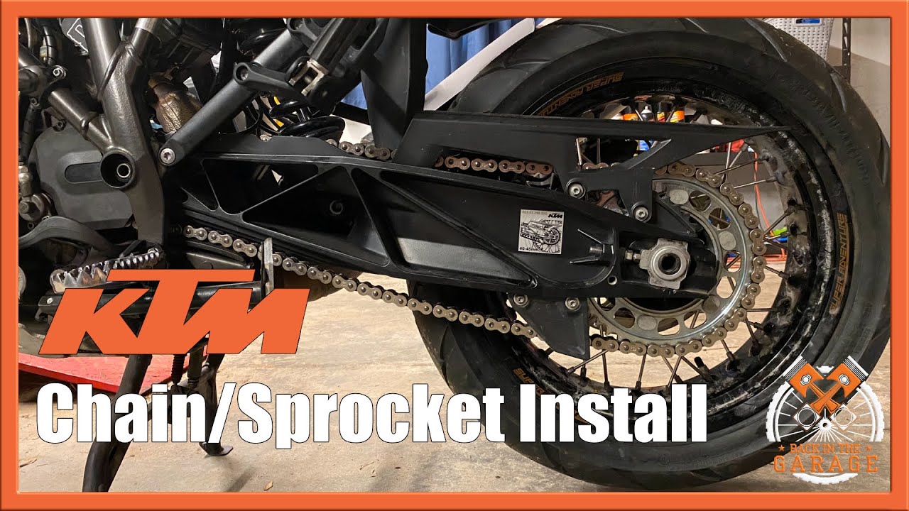 Установка цепи и звездочек KTM 1090 1190 1290 Super Adventure | Назад в гараж
