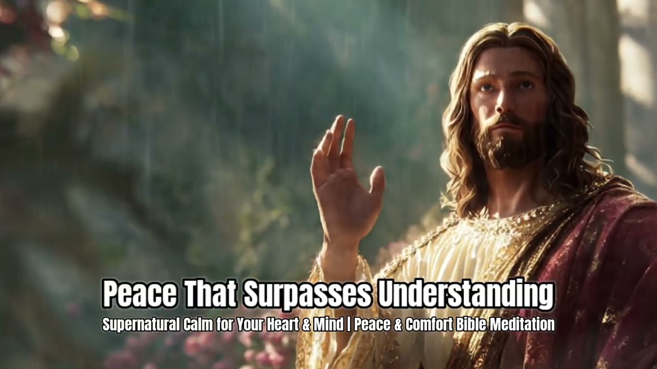 Peace That Surpasses Understanding | Peace & Comfort Bible Meditation | Scripture for Rest #jesus