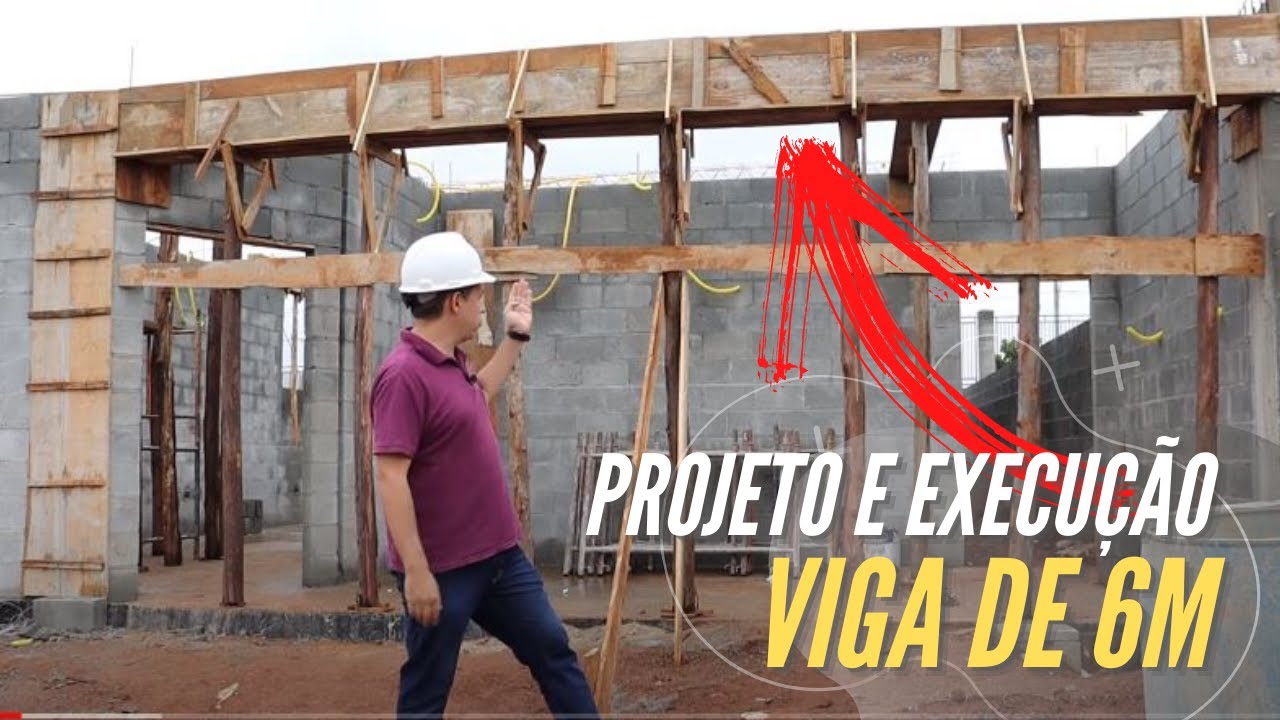 VEJA O PROJETO de uma VIGA com 6m Armação