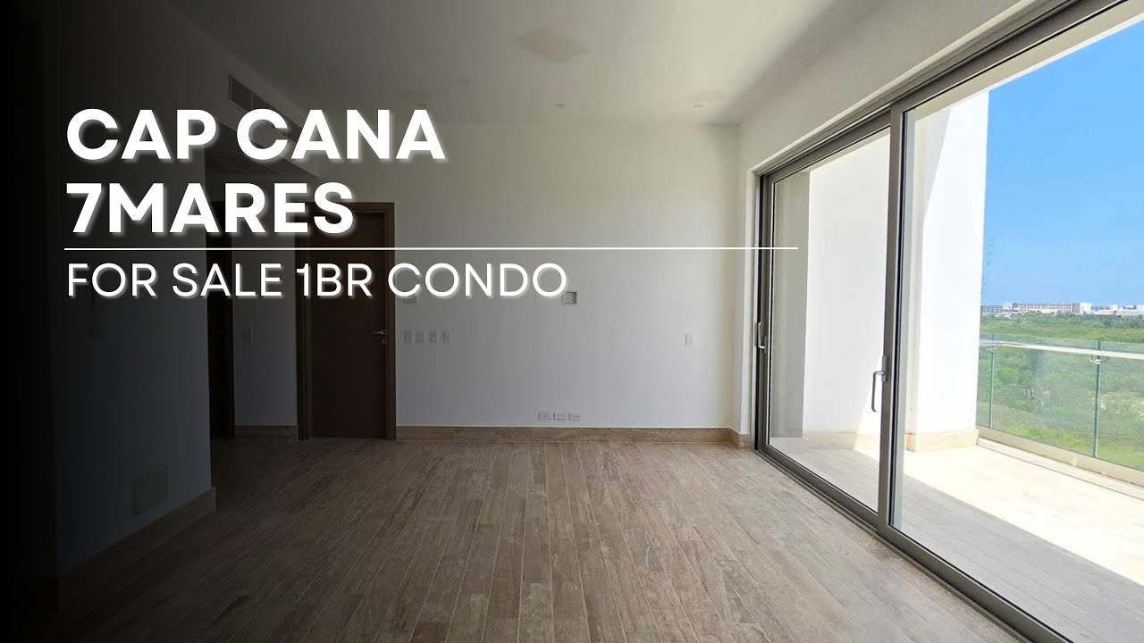 For sale 1 bedroom apartment with golf and ocean views in 7Mares at Cap Cana, Dominican Republic