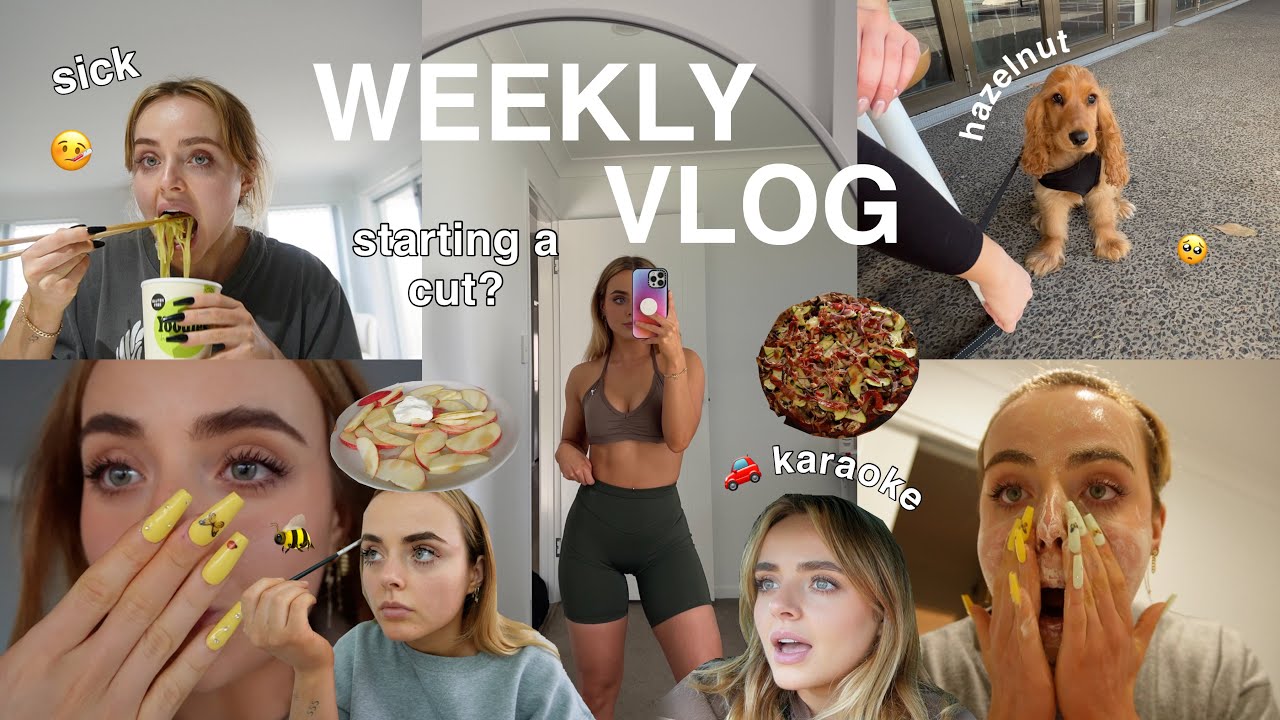 WEEKLY VLOG | SICK 🤒 STARTING A CUT? CAR KARAOKE | PACKAGES | DIY LASHES + BROWS | Conagh Kathleen