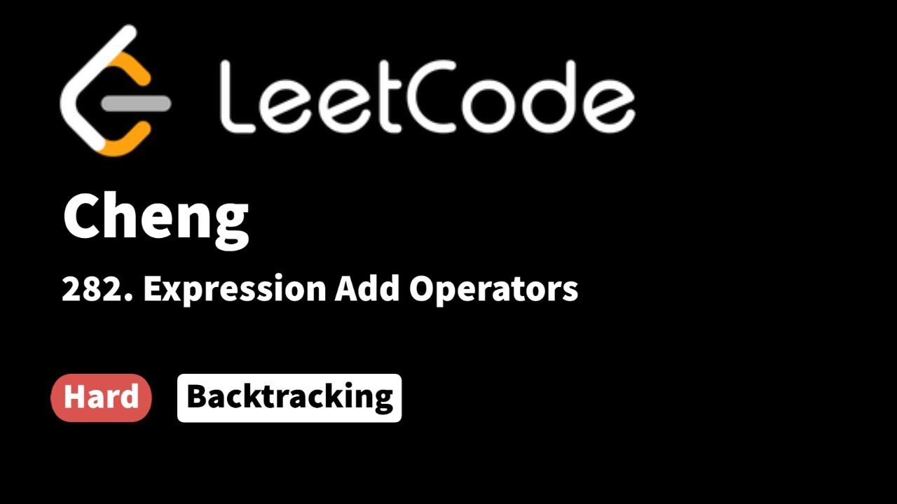 LeetCode 282. Expression Add Operators