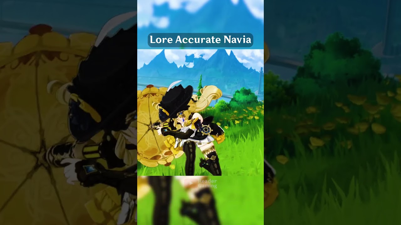 Genshin Impact Normal Navia Vs Lore Accurate Navia #genshinimpact