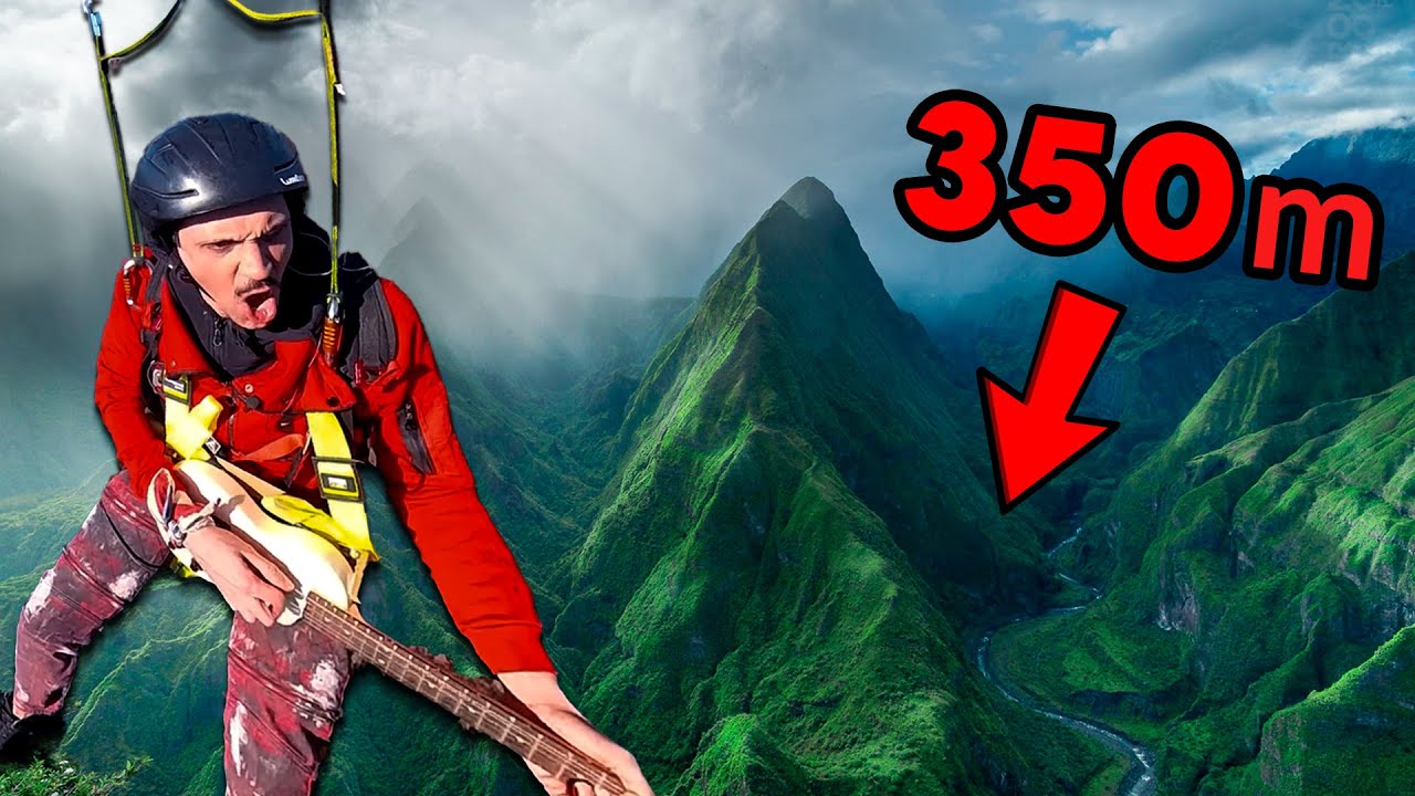 🎸 PLAYING GUITAR while FLYING AT A HEIGHT OF 350m