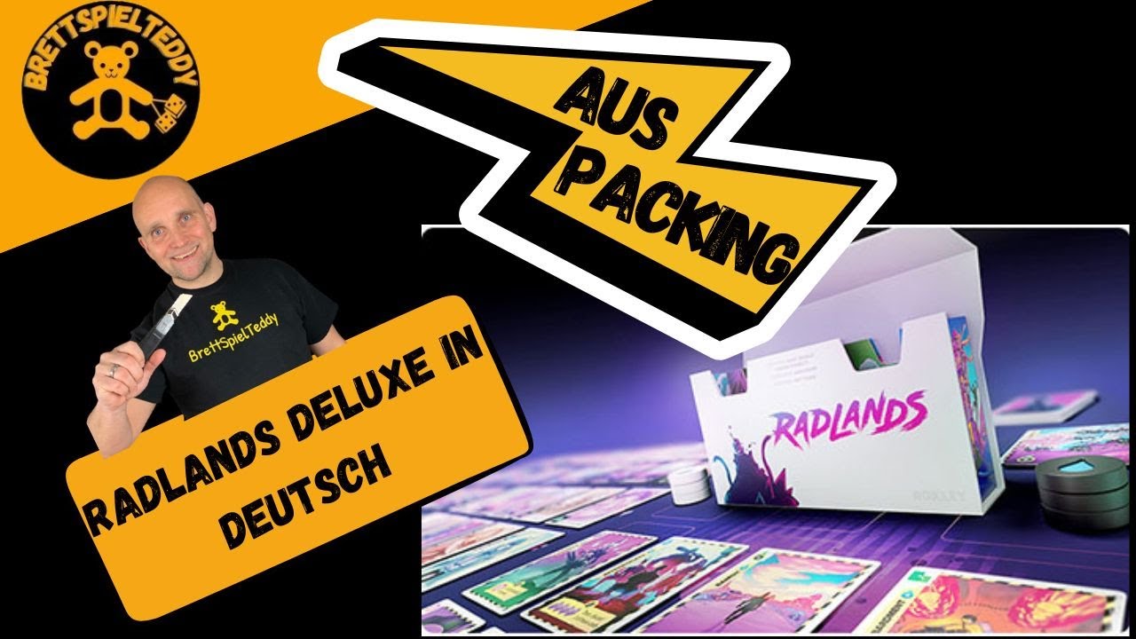 Radlands Deluxe deutsch - Auspacking- Brettspiel Teddy - Board Games