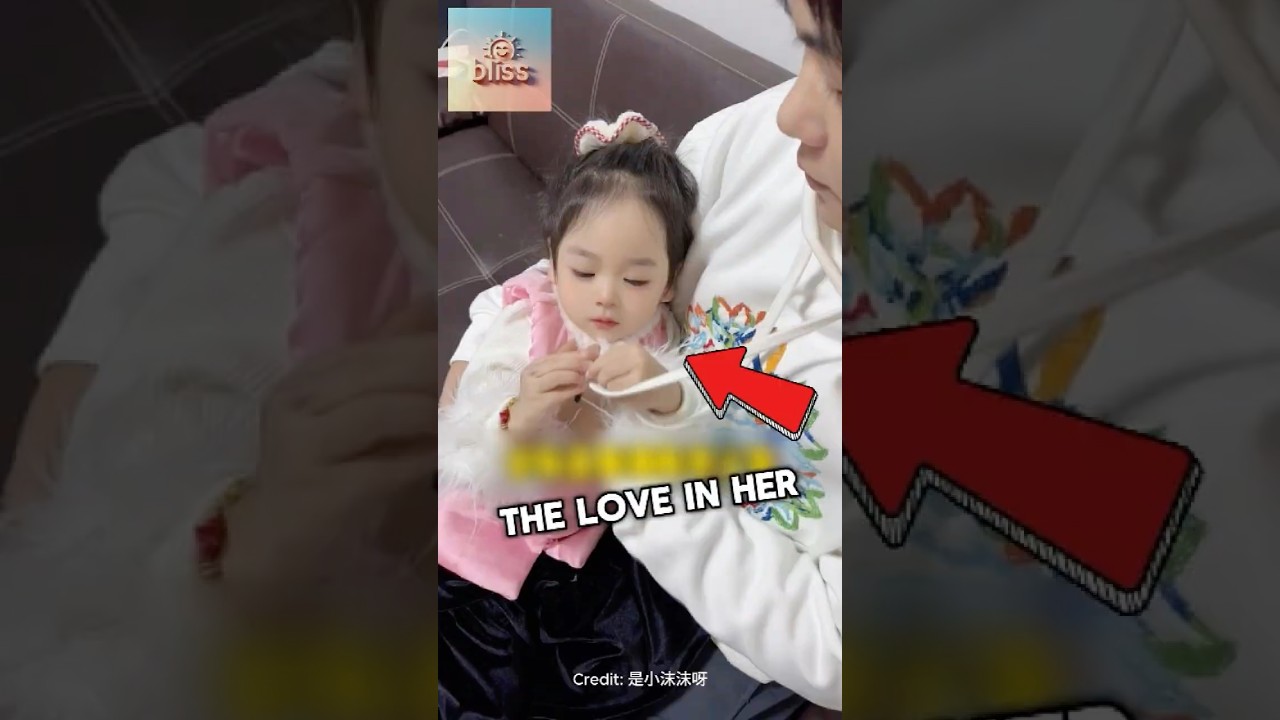 Father's Gentle Advice That Calms His Little Girl's Heart!😅❤️ #shorts #shortvideo