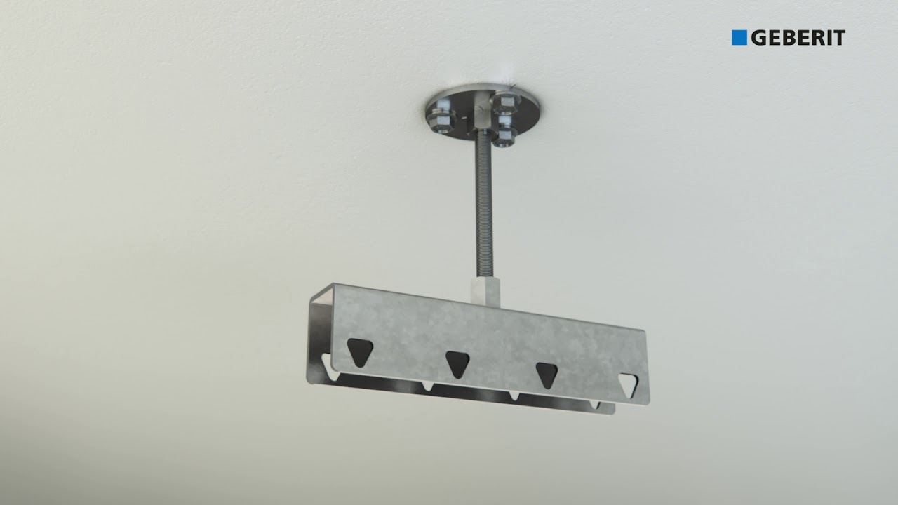 Geberit Pluvia, système de fixation