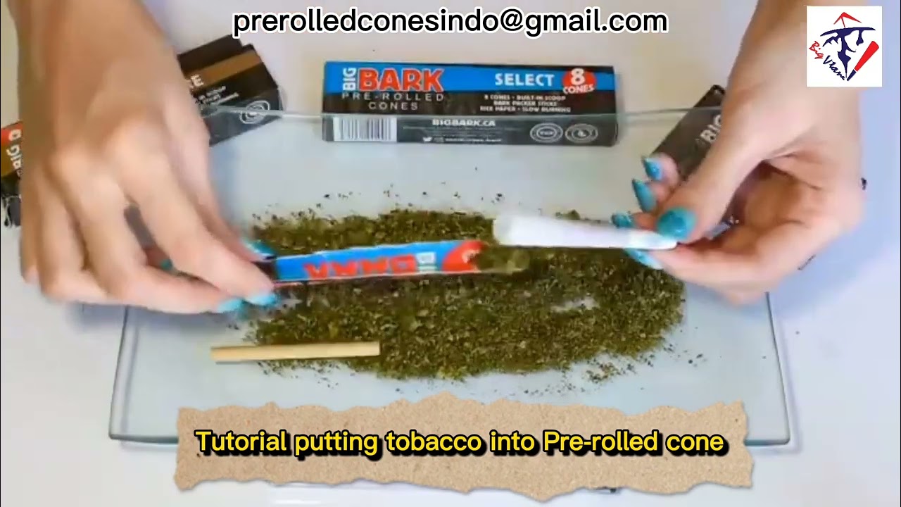 Tutorial putting tobacco into Pre-rolled cones