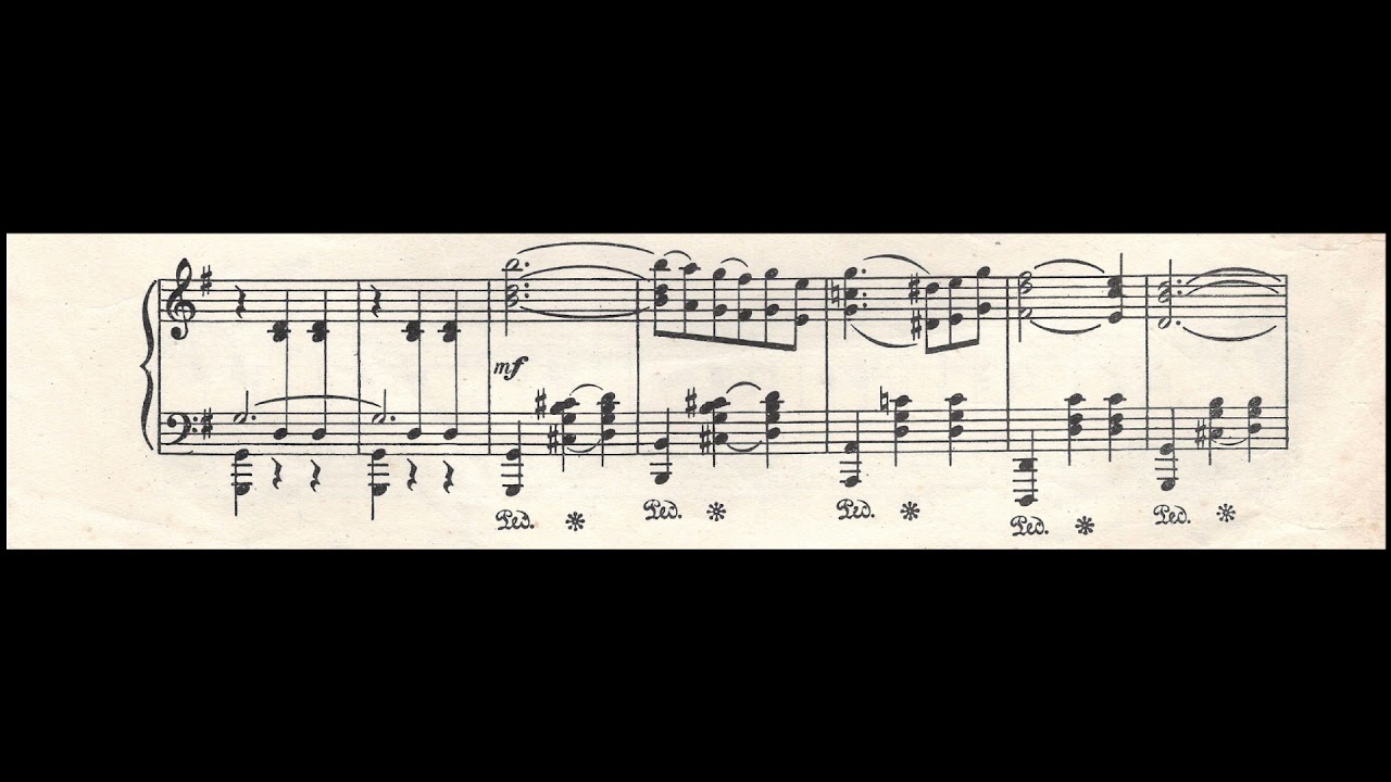 Valse Triste by Sibelius in his own piano arrangement