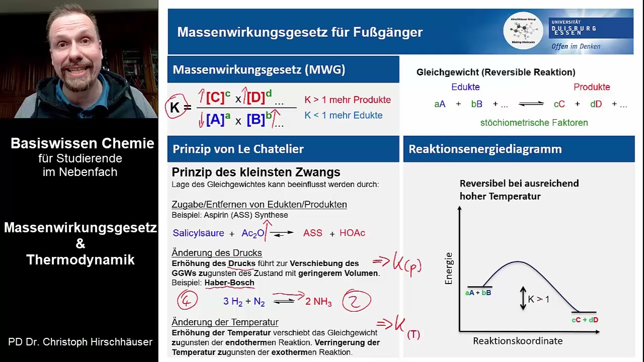Basiswissen Chemie 2 - Massenwirkungsgesetz und Thermodynamik