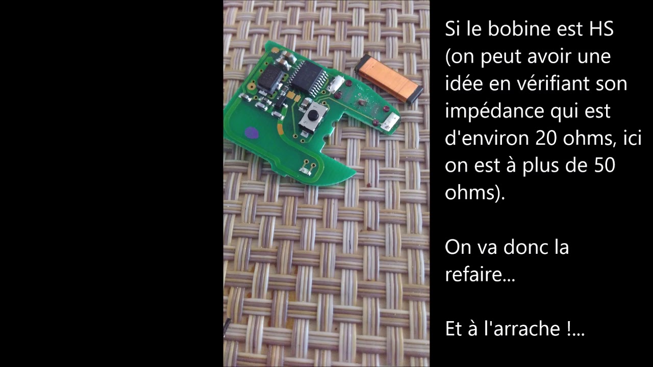 Transpondeur HS d'une clé twingo.