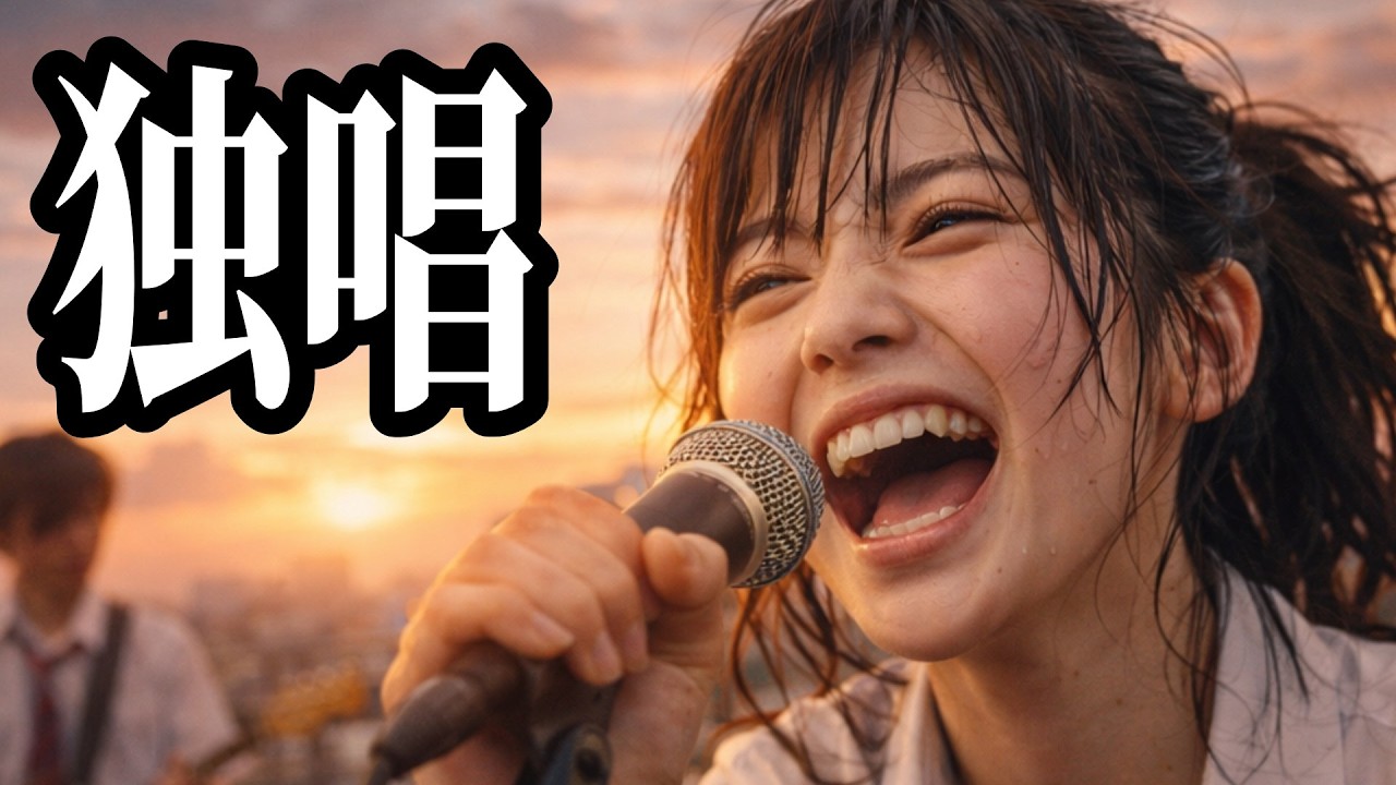 屋上でひとり、空を見上げてる｜ Alone on the Rooftop, Looking Up at the Sky