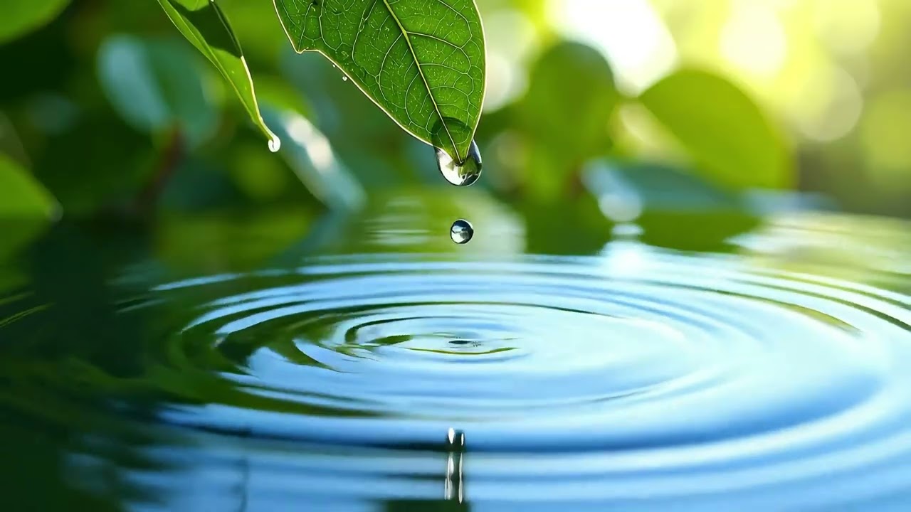 🌿 Pure Zen Ambience | Deep Relaxation, Sleep, Study & Yoga, Zen water drops🌿