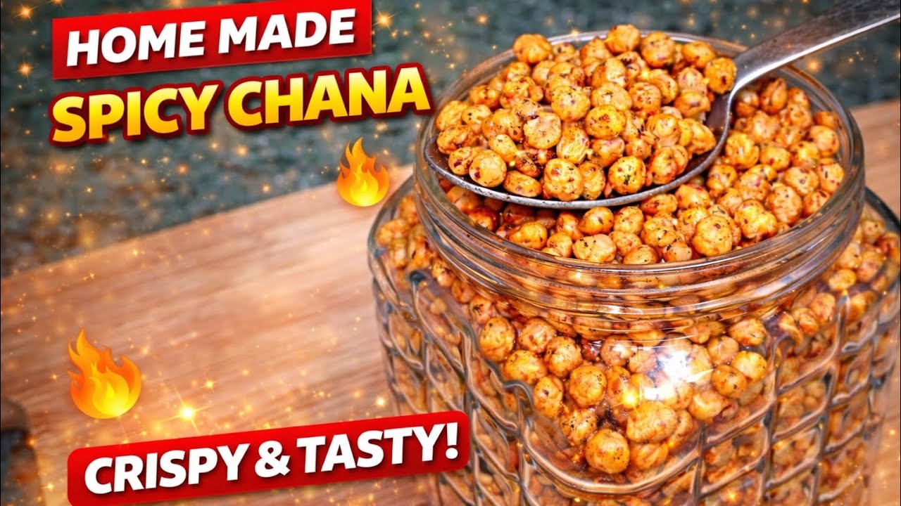 Crispy Spicy Chana Namkeen 😍 | Homemade Chana Recipe @kantaskitchen1974 