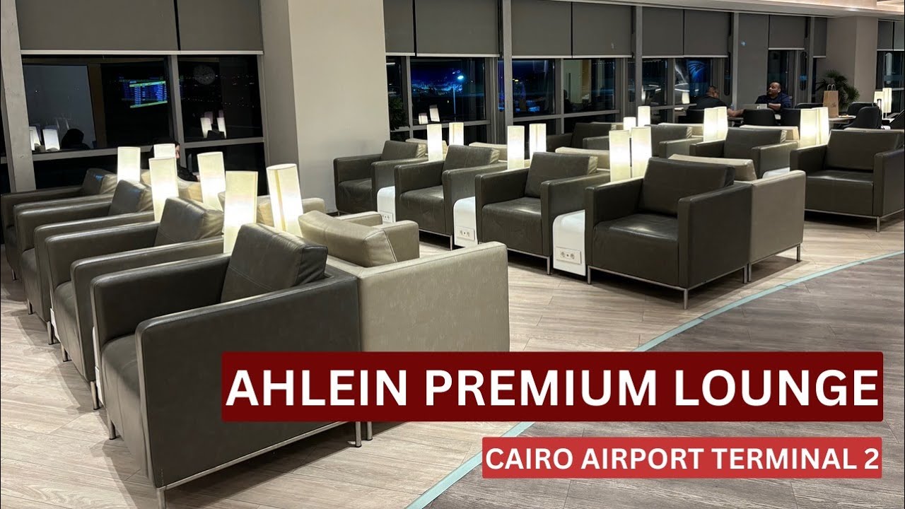 Ahlein Premium Lounge, Terminal 2 Cairo Airport &ndash; Full Tour of Comfort, Dining, and Amenities!