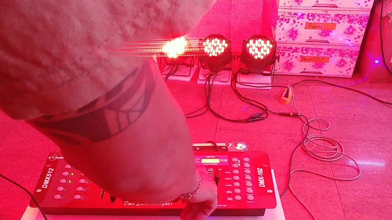 CT Lighting របៀបធ្វើប្រូក្រាមភ្លើង How To Setup Controller dmx 512 With ParcanLED 54*3w(Speak Khmer)