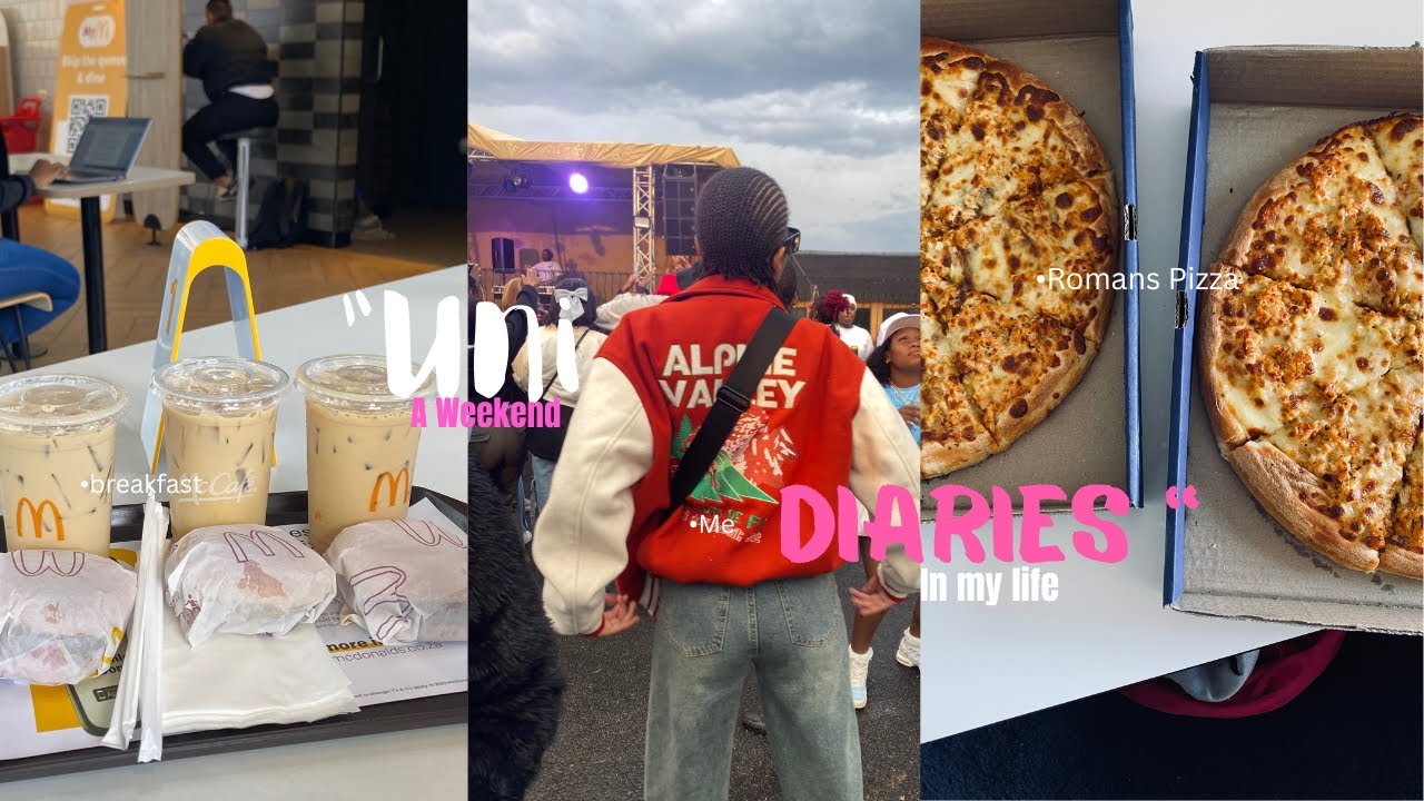 #unidiaries #vlog Spend The Weekend with me:Campus:Hair:Breakfast:Event +More South African YouTuber