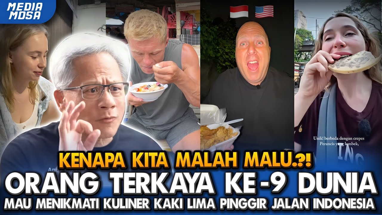 Rasanya GAK MASUK AKAL‼️ Turis Asing Kaget Makanan Jalanan Indonesia Seenak Ini 😱🇮🇩