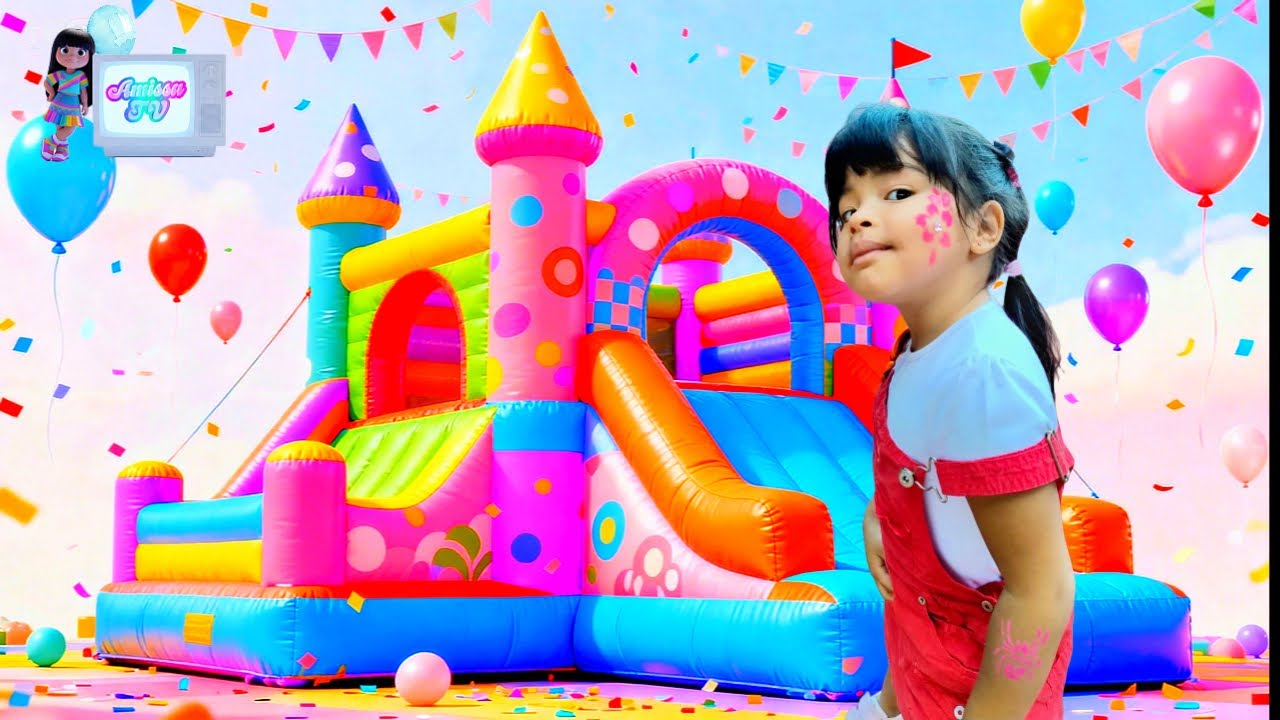 A aventura de Amissa no parque de diversões infantil 🎢🏟️