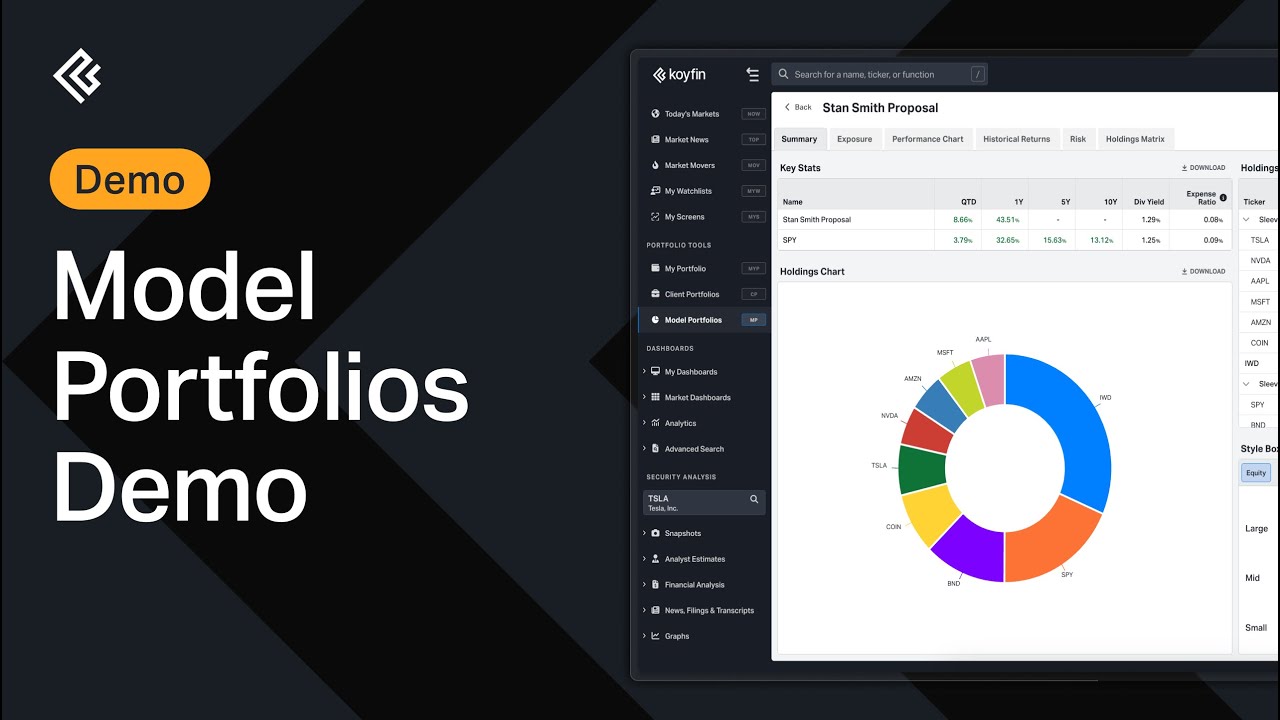 Model Portfolios - Koyfin Demo