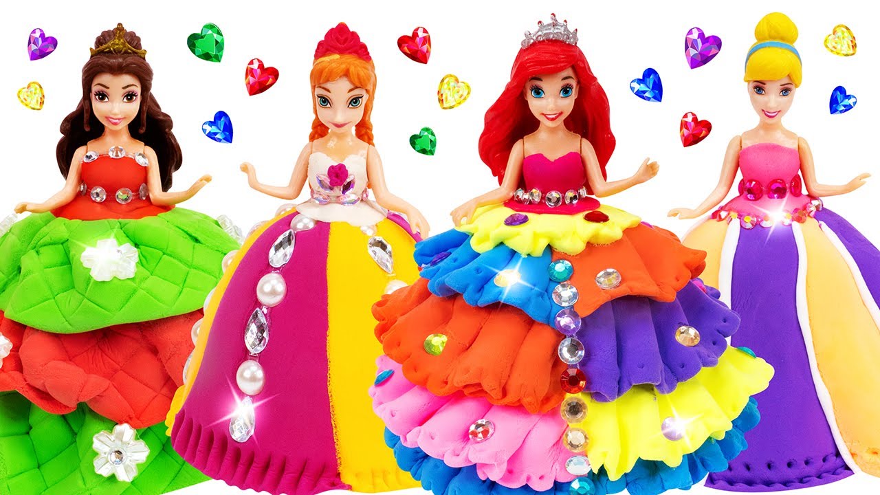 Beautiful Dresses for Disney Princess Mini Dolls