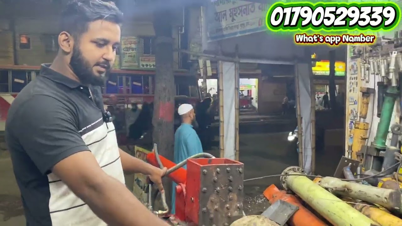 লাকড়ী ফারার মেশিন গাছ কেটে লাকড়ি তৈরি করার হাইড্রোলিক মেশিন 01790529339 what's app Namber