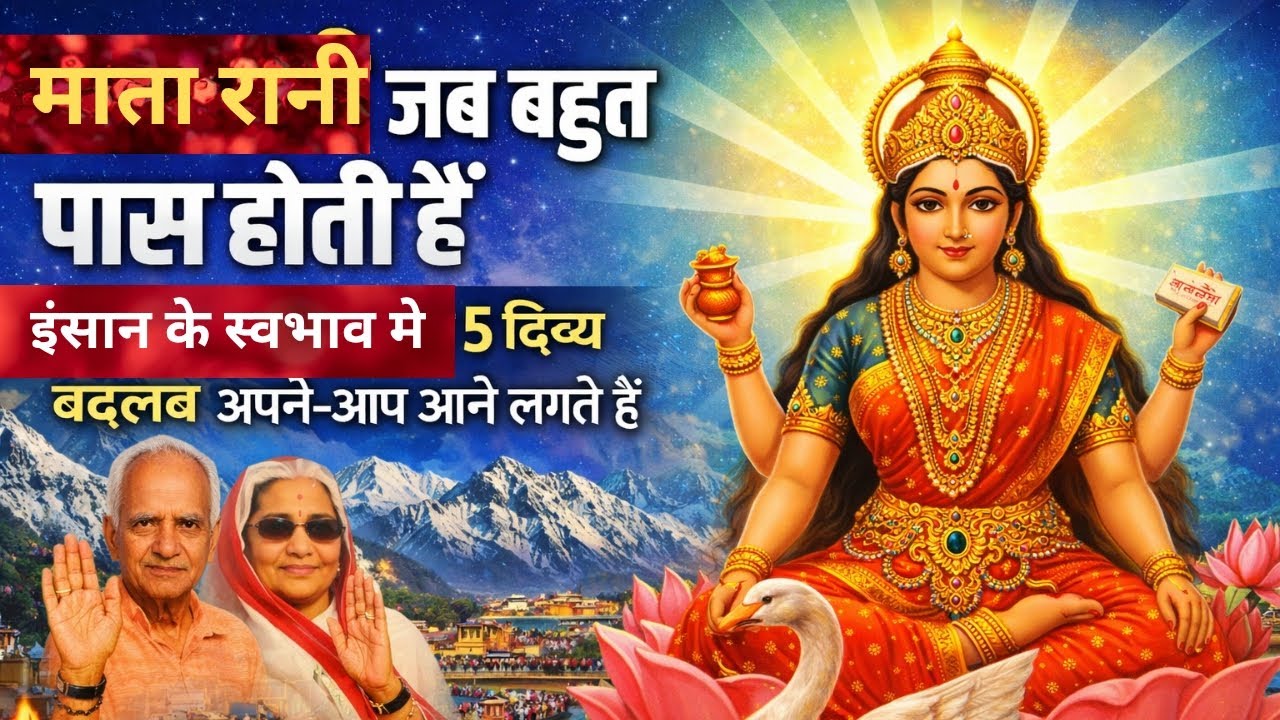 “माता रानी जब बहुत पास होती हैं-तो जीवन में ये 5 दिव्य बदलाव अपने-आप आने लगते हैं |गुरुदेव के विचार”