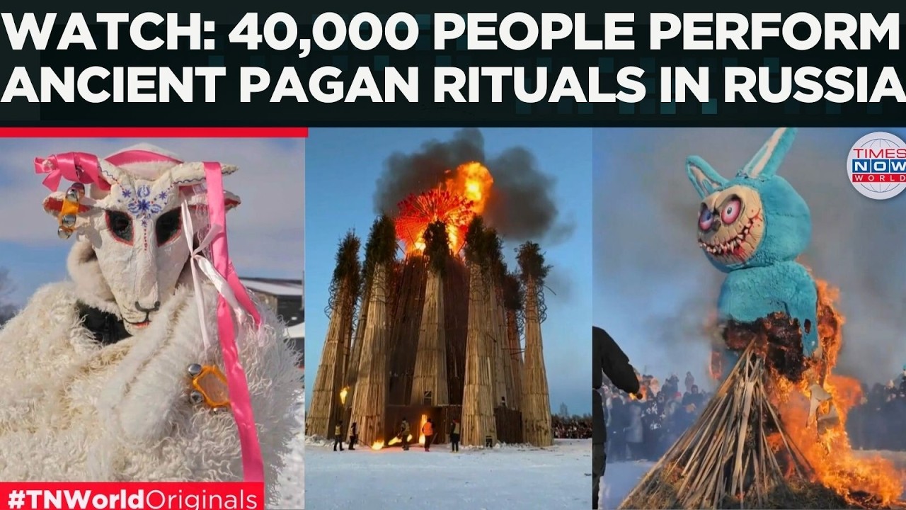 SIBERIA CELEBRATES WINTER: Thousands Witness The Massive Burning Of Winter In Altai Region